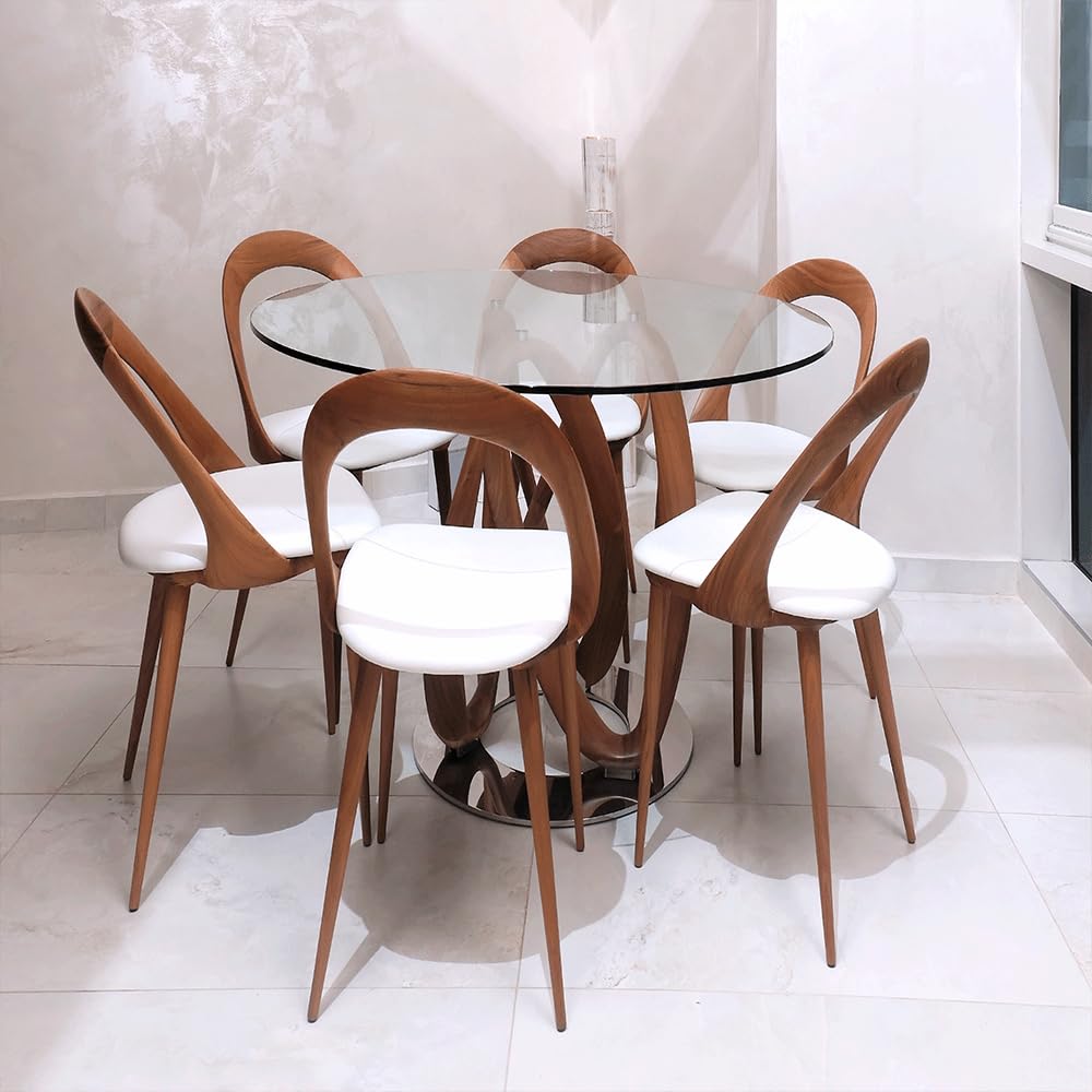 Dulles Glass 22-inch round glass table top with cleaning cloth
