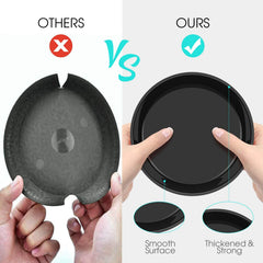 DUNPUTE 16 Inch black plant saucer with plant