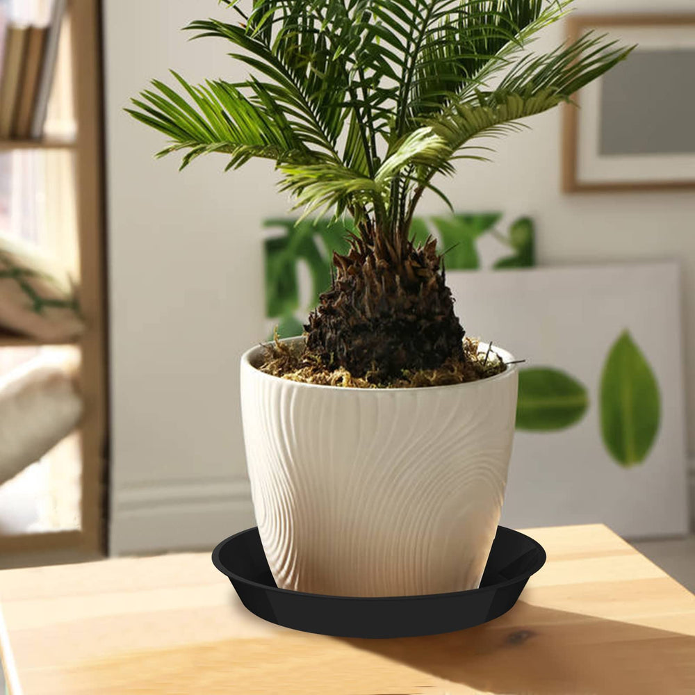 DUNPUTE 20 Inch Plant Saucer with flower pot