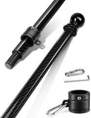 DUPKEV 5FT Carbon Fiber Flag Pole front view