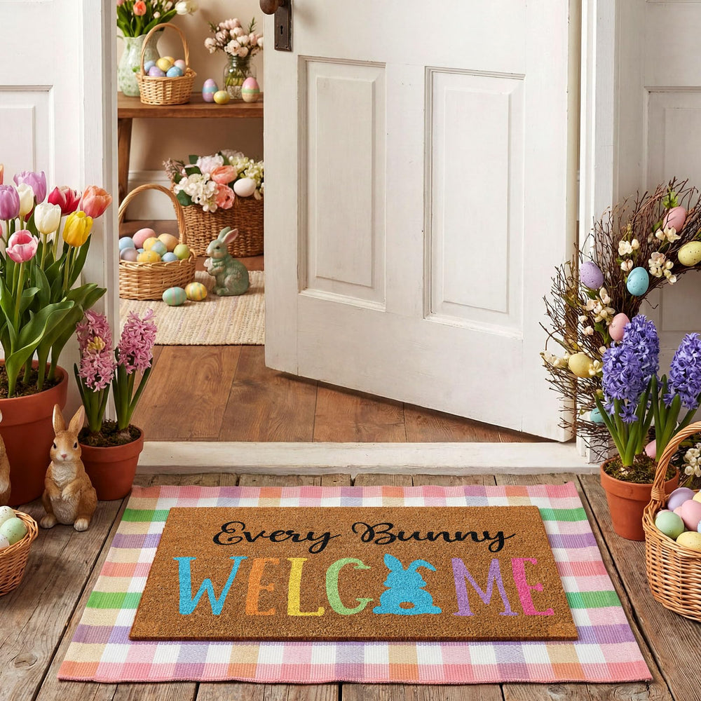 Duraaamo colorful checkered rug