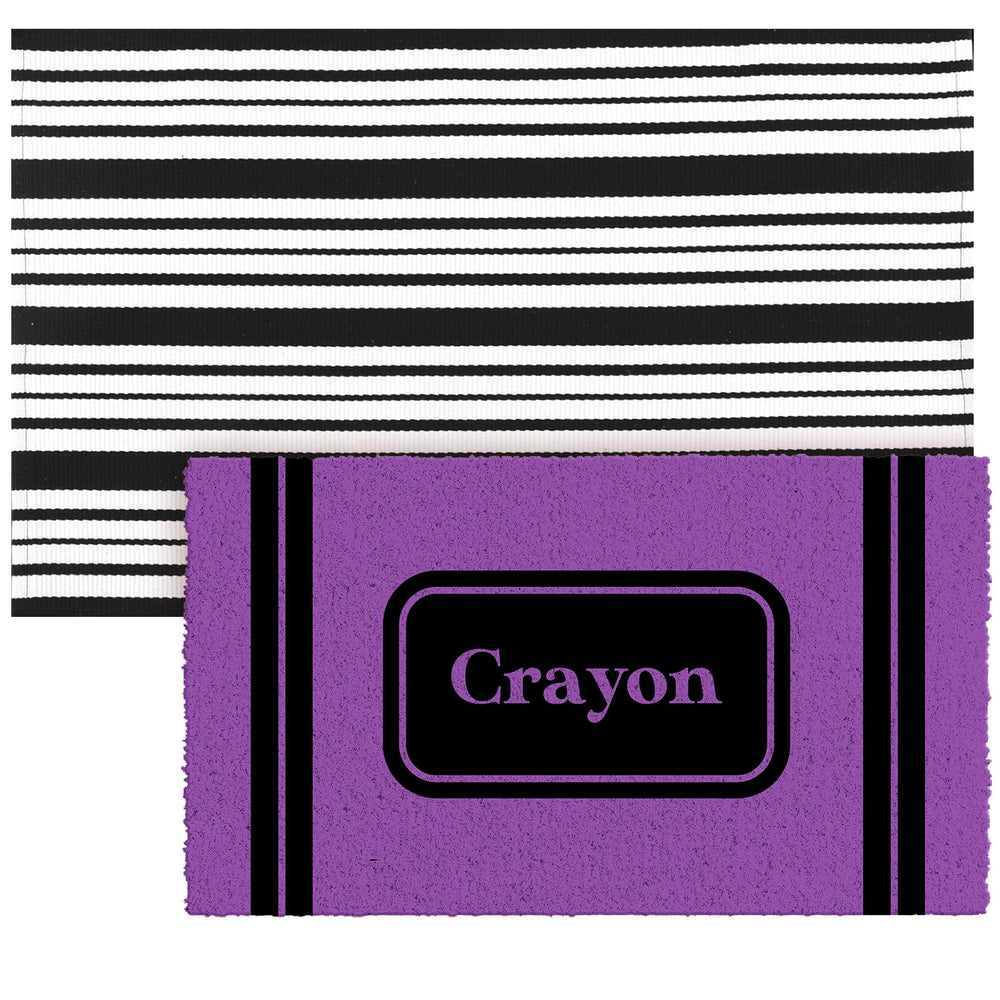 Duraaamo Crayon Doormat front view with vibrant colours