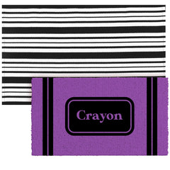 Duraaamo Crayon Doormat front view with vibrant colours