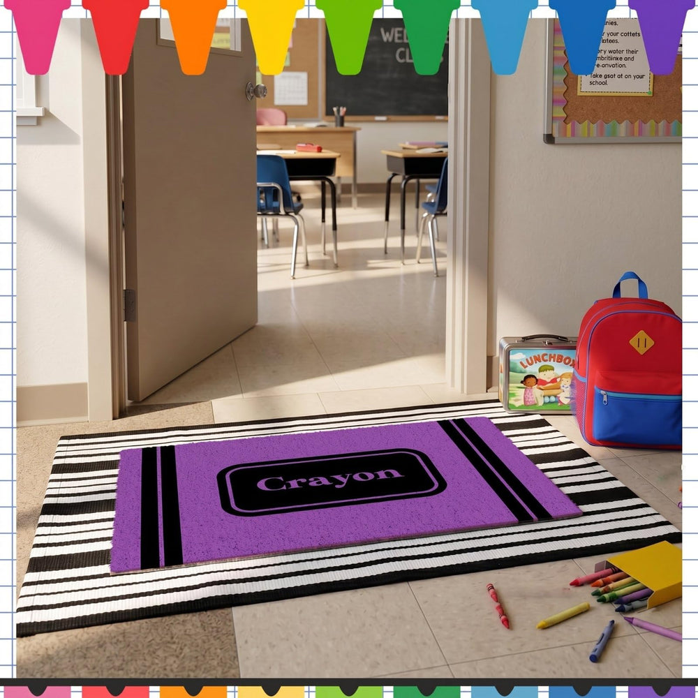 Duraaamo Crayon Doormat rolled up for storage