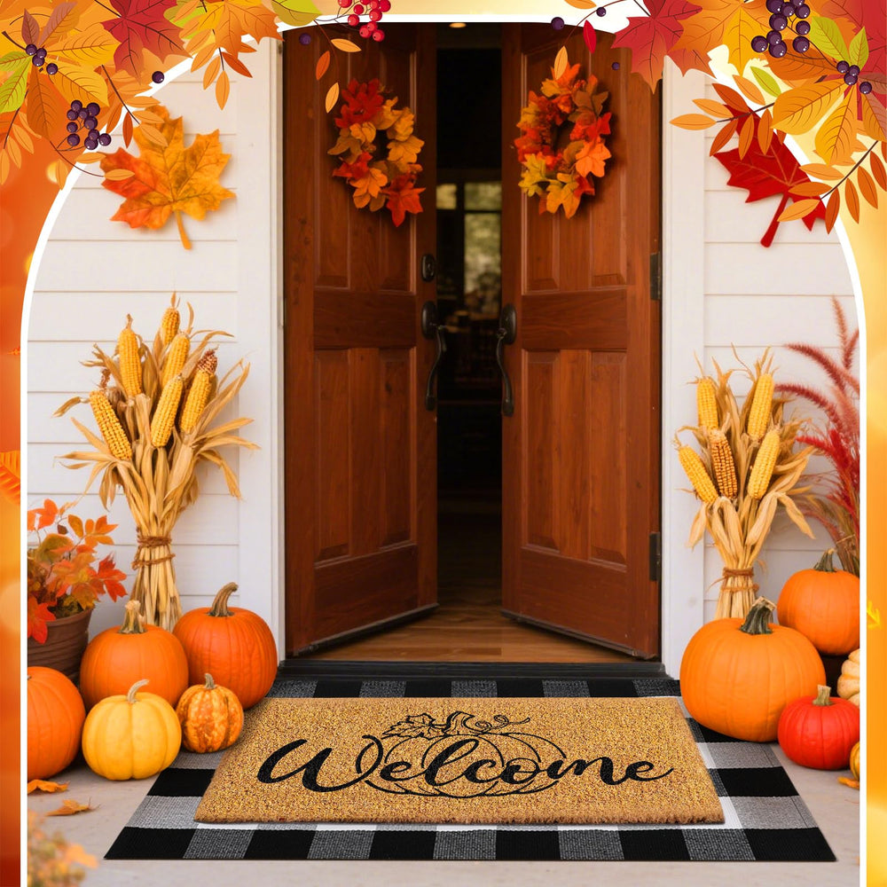 Duraaamo Fall Doormat in outdoor setting