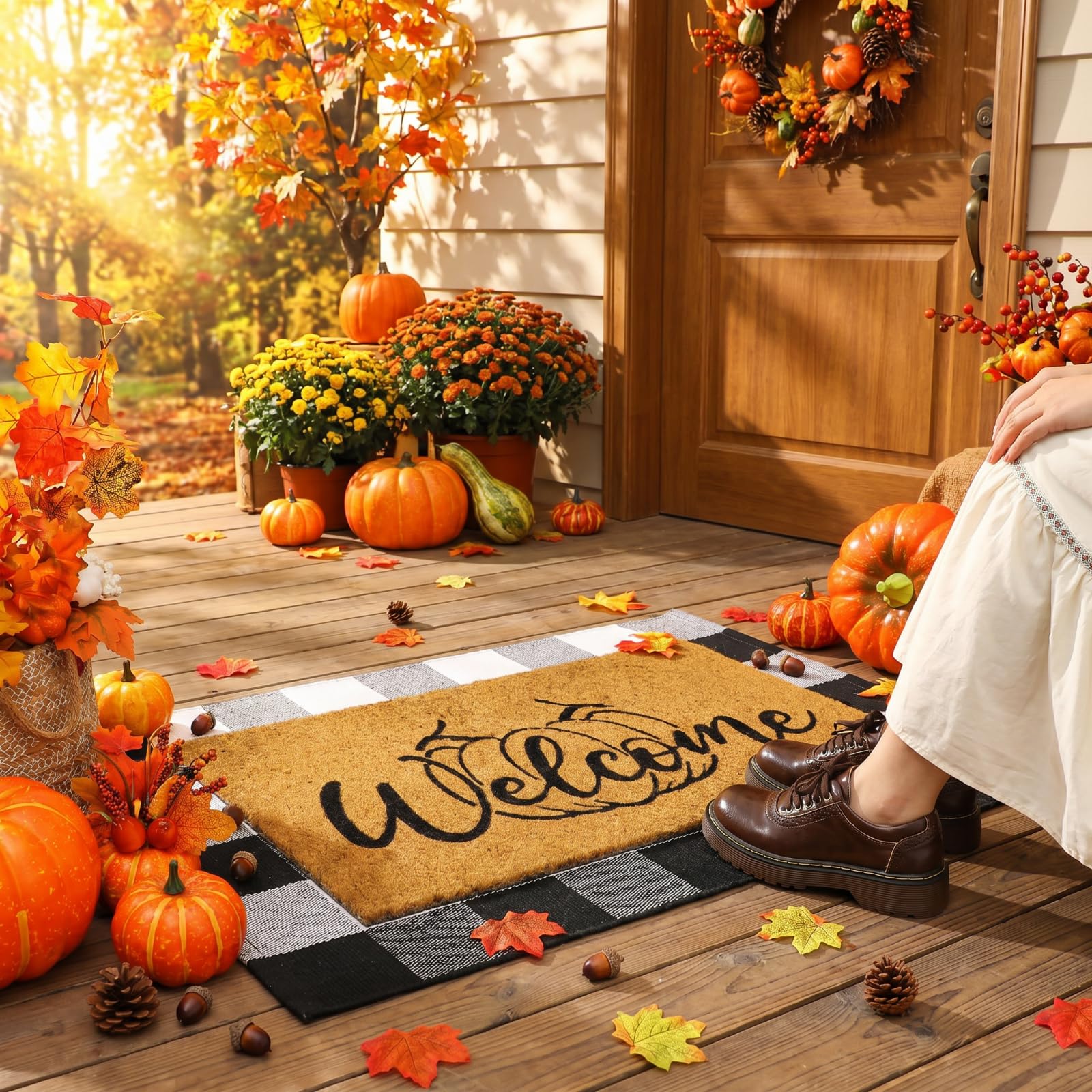 Duraaamo Fall Doormat Set packaging