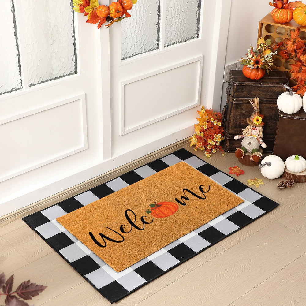 Duraaamo Fall Doormat Set rolled up for storage
