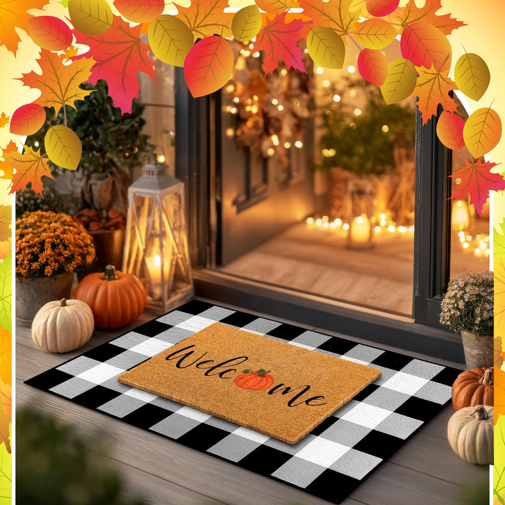 Duraaamo Fall Doormat Set showing both mats side by side