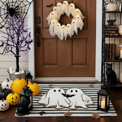 Duraaamo Halloween ghost doormat front view