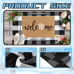 Duraaamo plaid outdoor rug on a porch