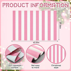 Duraaamo rug showing bright pink and white stripes