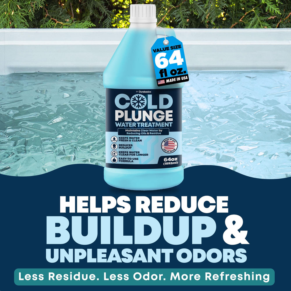 Durabasics Cold Plunge Water 64 oz bottle side view