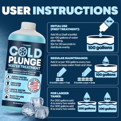 Durabasics Cold Plunge Water application in ice bath