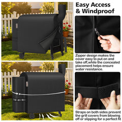 Durable 1000D oxford fabric of KINGLY grill cover