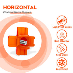 Durable ABS plastic Eggluuz chicken water nipple