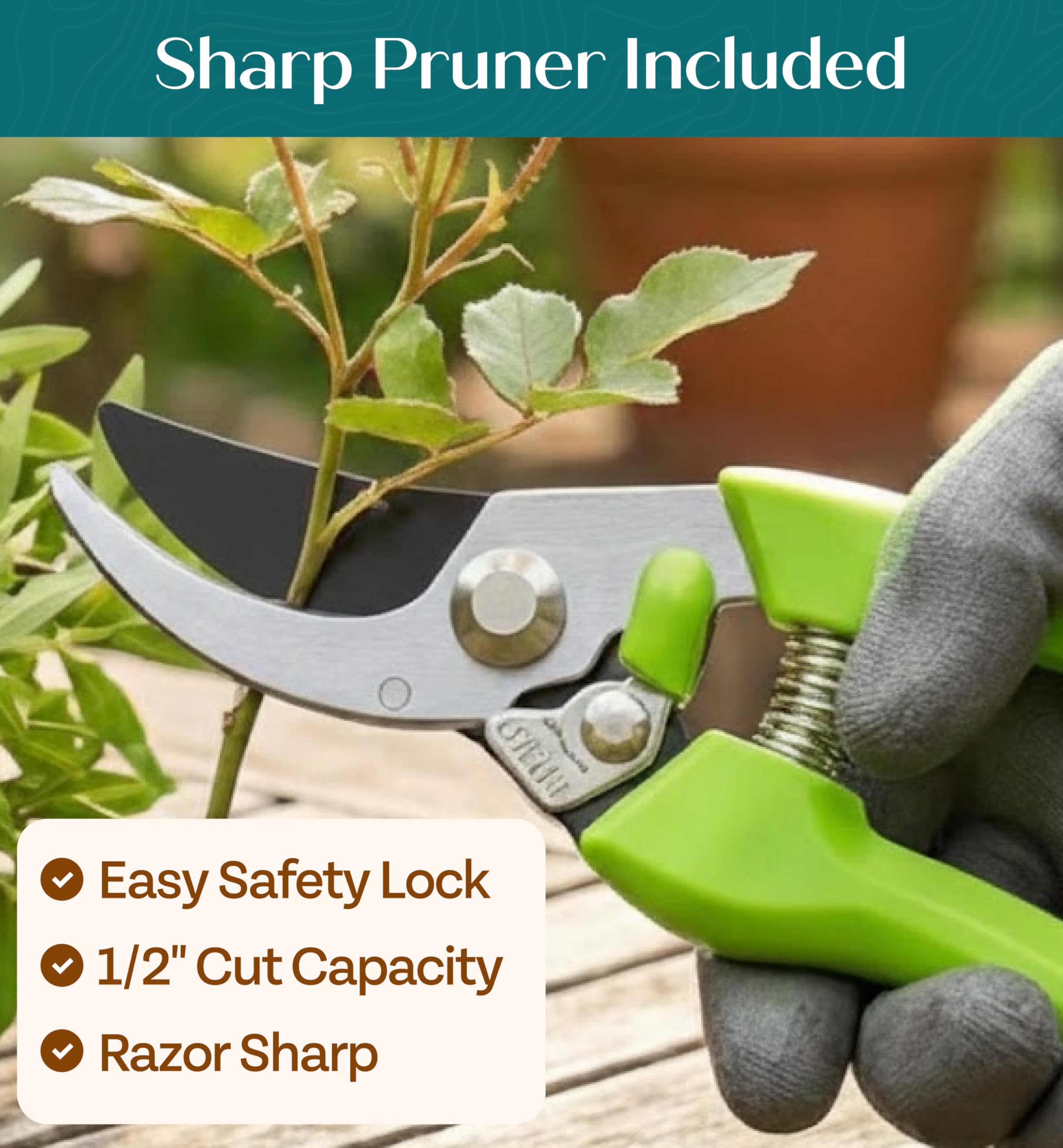 Durable aluminum alloy tools from Craft911 gardening set