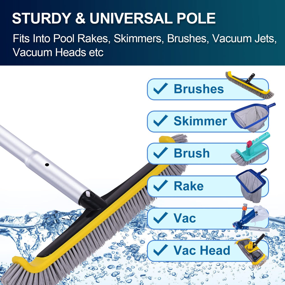Durable aluminum pole with anodized finish