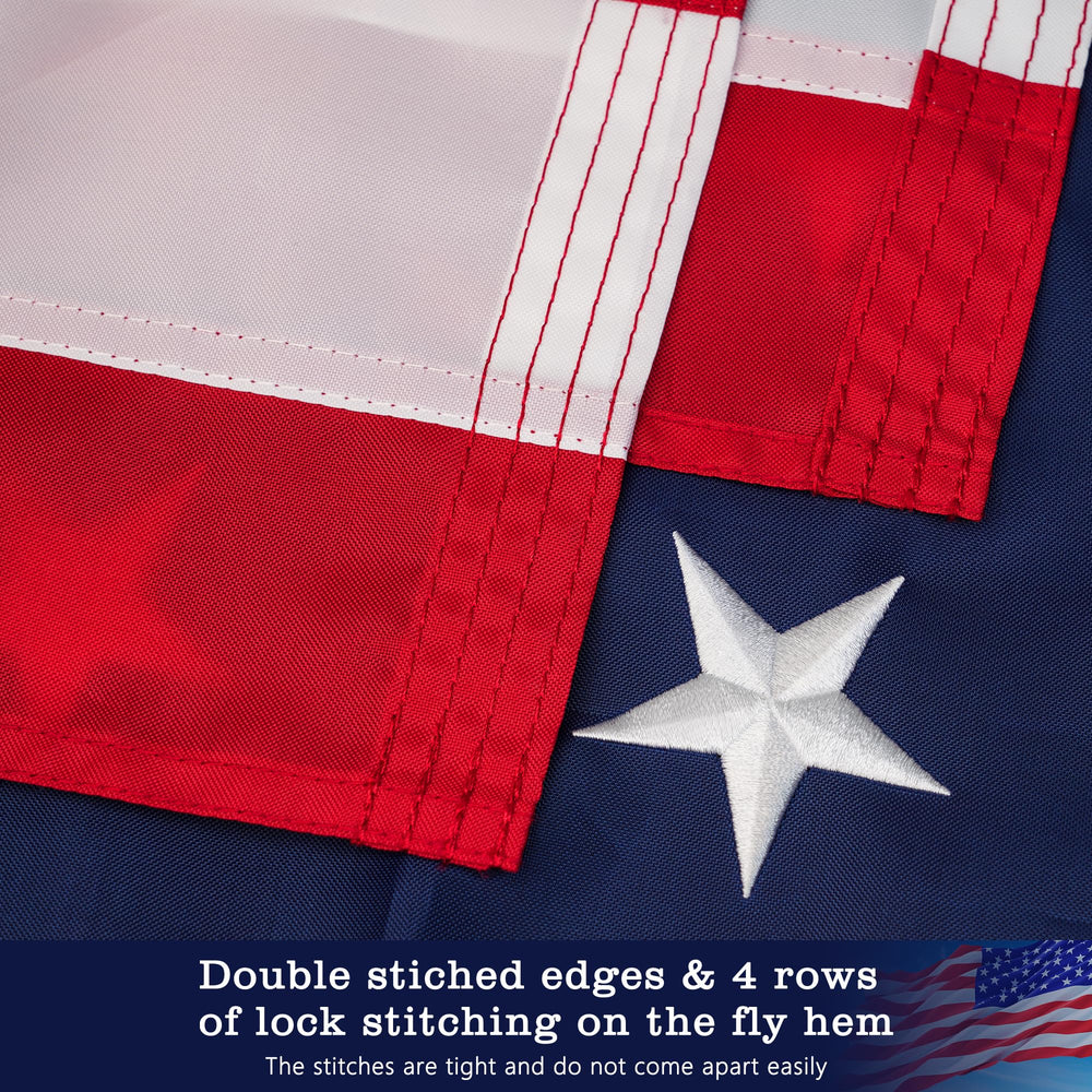 Durable brass grommets on YIYUESQUHF American Flag