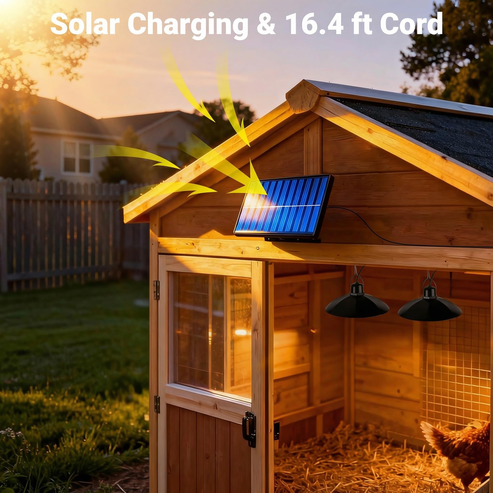 Durable casing of redaica Solar Chicken Coop Light
