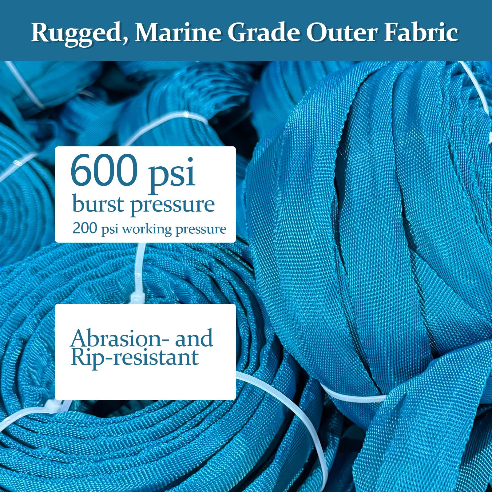 Durable construction of Gnimihz Garden Hose with fabric jacket