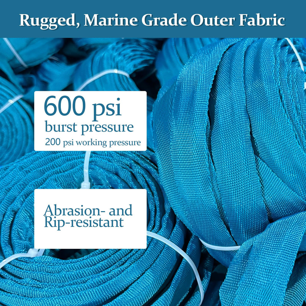 Durable construction of Gnimihz Garden Hose with fabric jacket