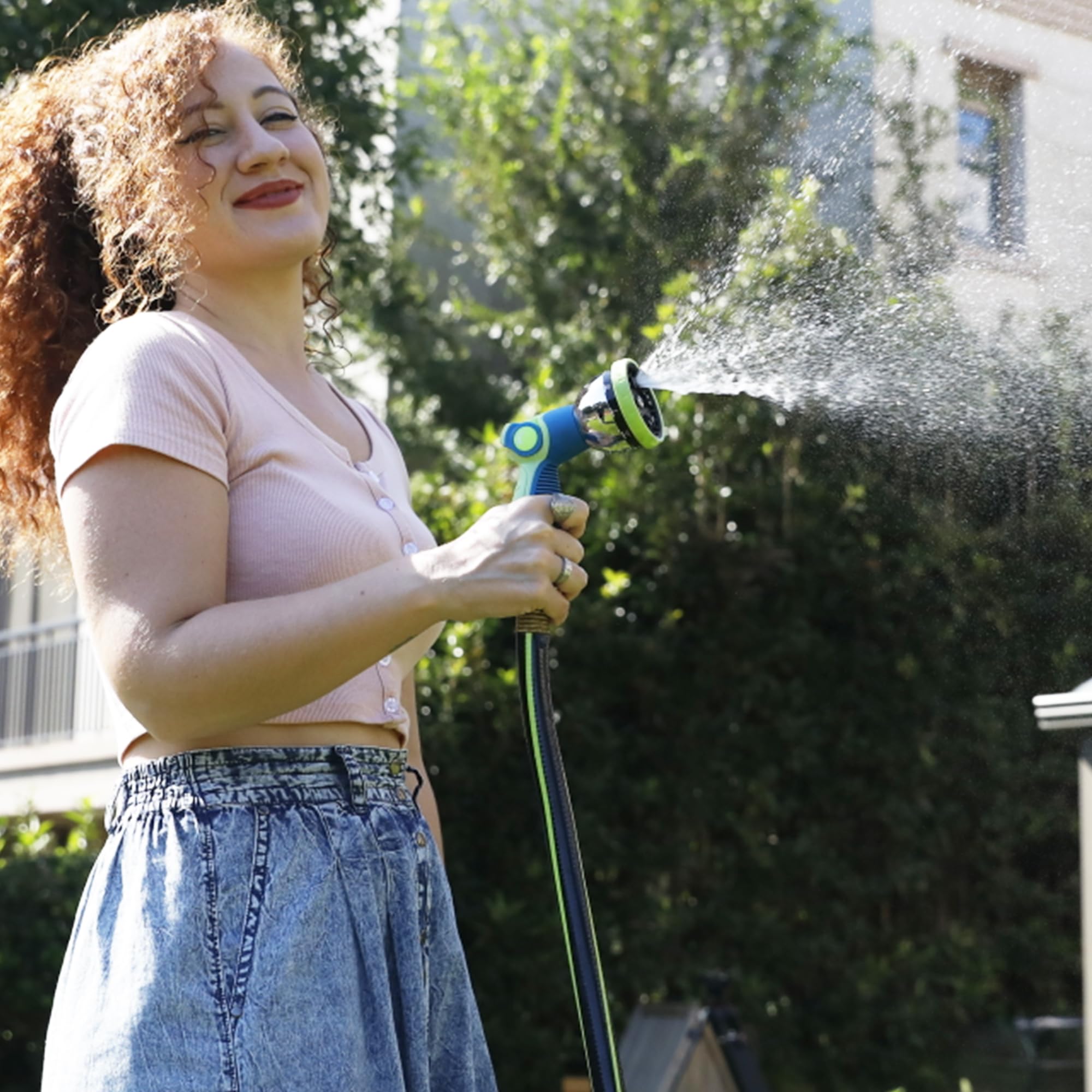 Durable construction of Worth Garden Hose on display
