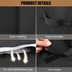 Durable fabric handles of QuliMetal grill cover for easy installation