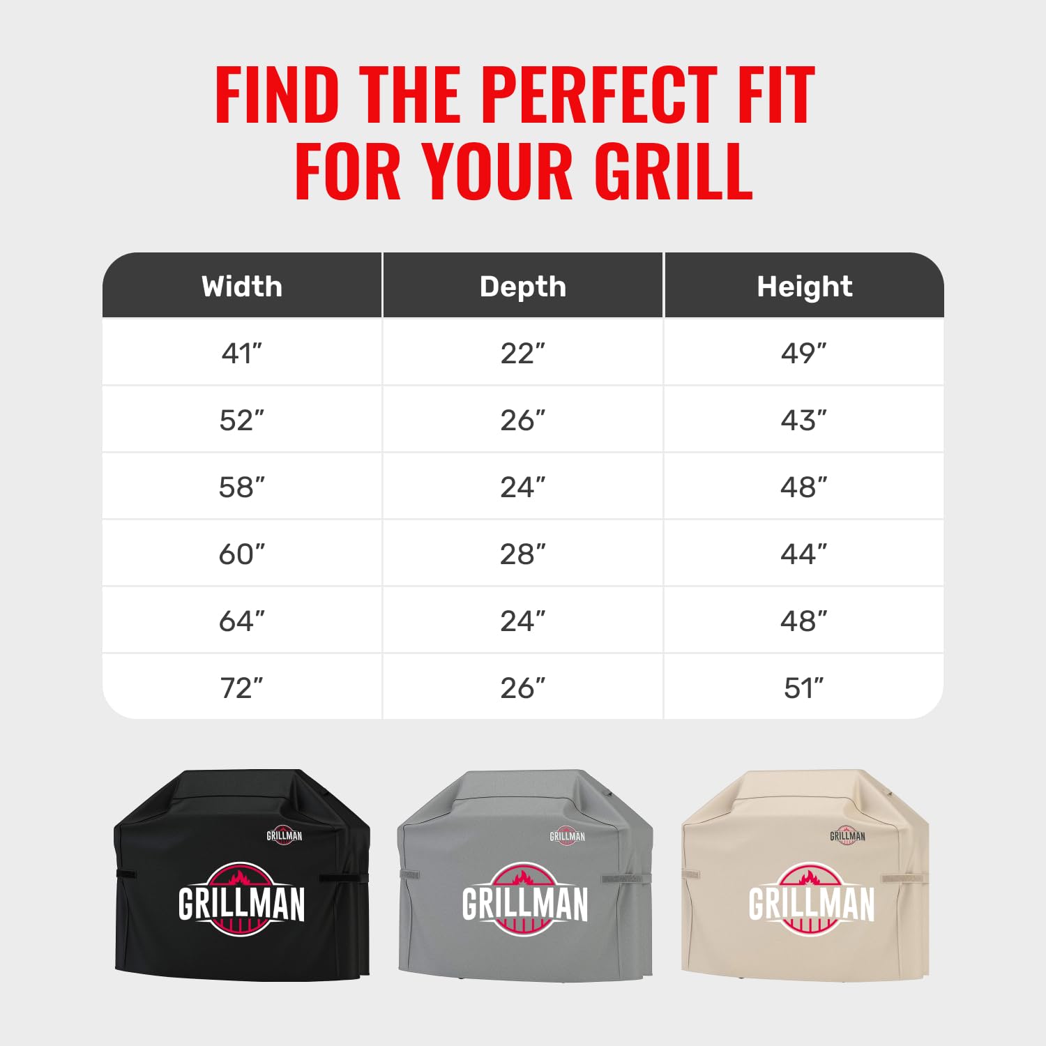 Durable Grillman BBQ Grill Cover under snow