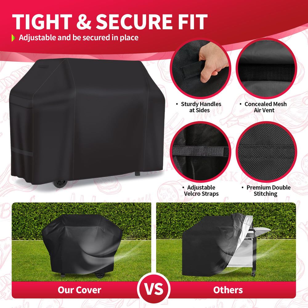 Durable handles of NEXCOVER Grill Cover for easy removal