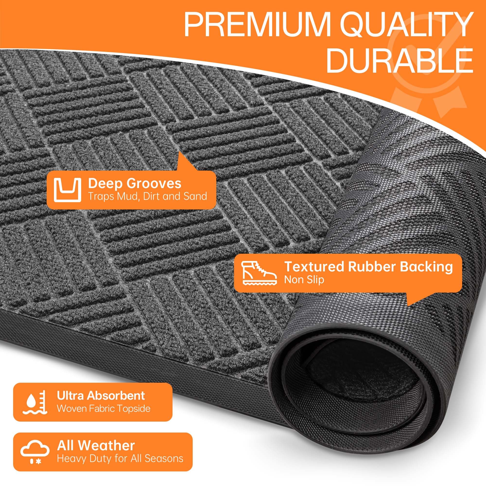 Durable low profile design of HOMEK doormat