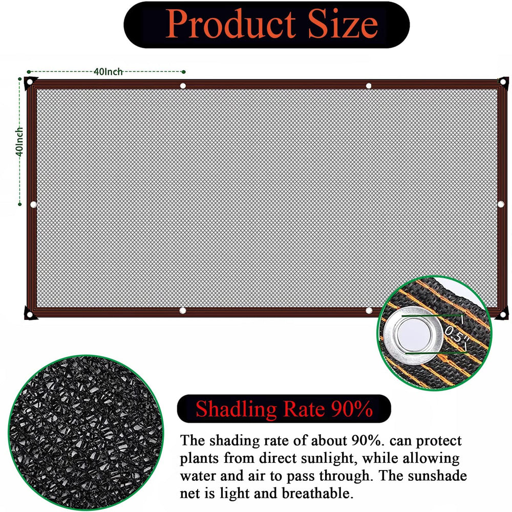 Durable material of ZOZIJIU Shade Cloth showing mesh detail