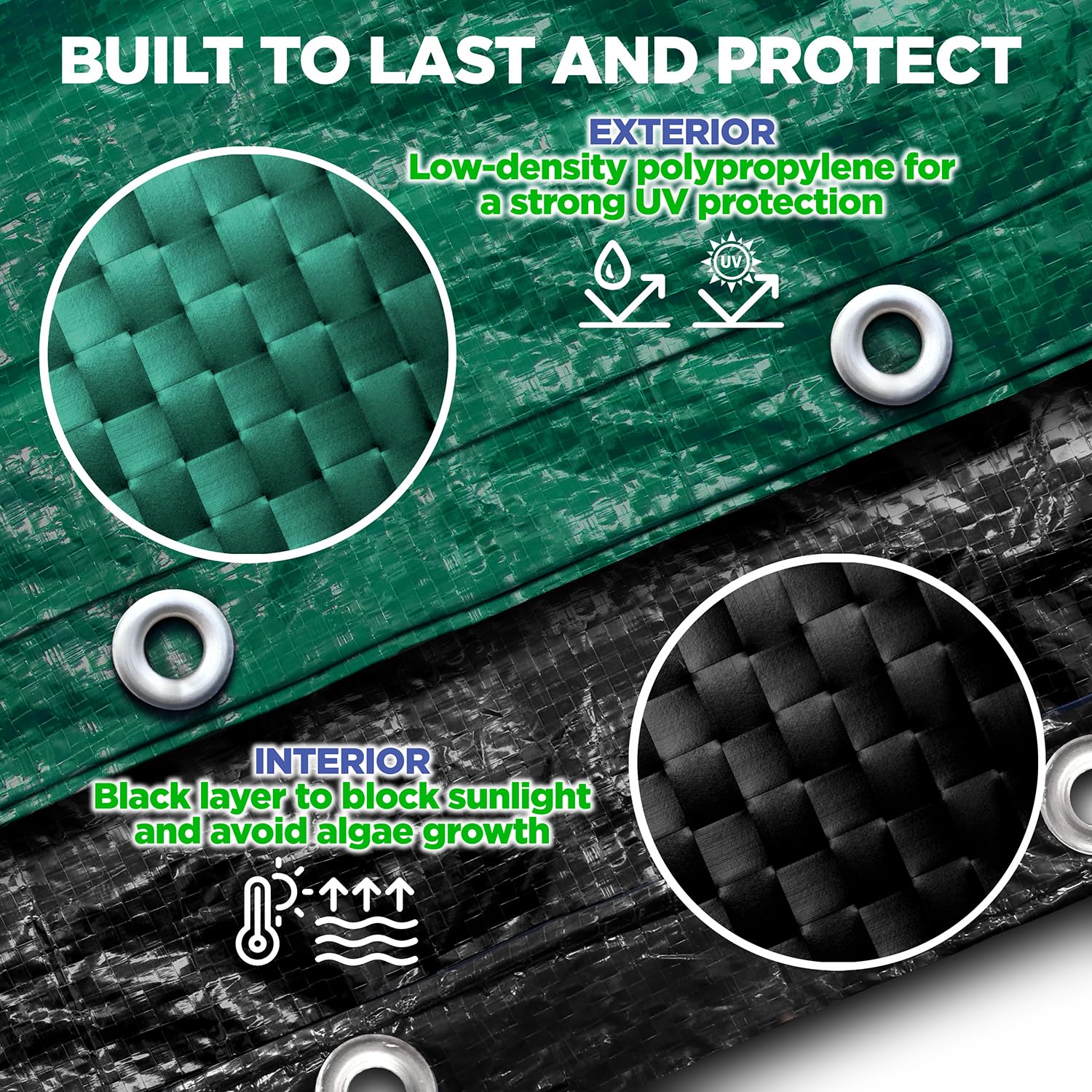 Durable mesh material of Shop Square pool cover