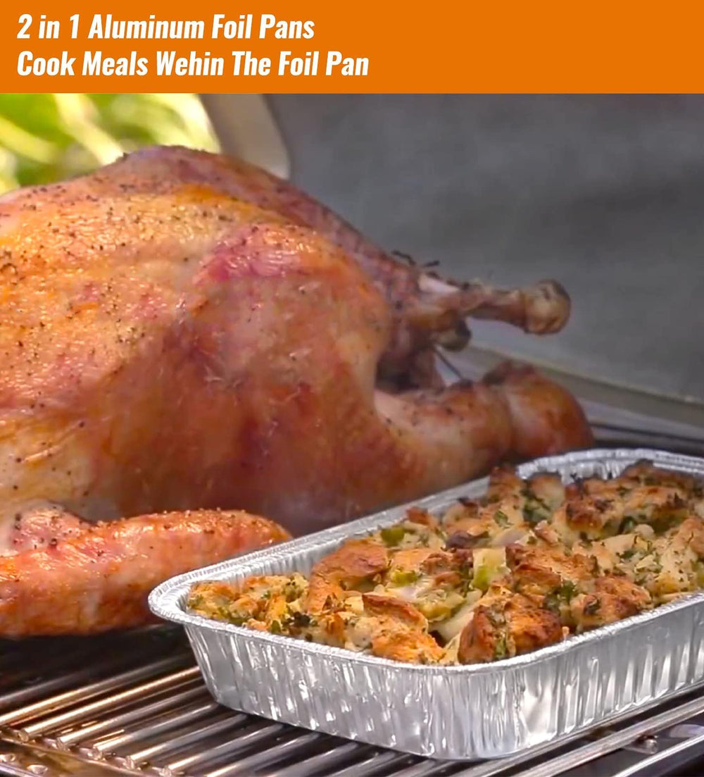 Durable NUPICK drip pans ready for grilling