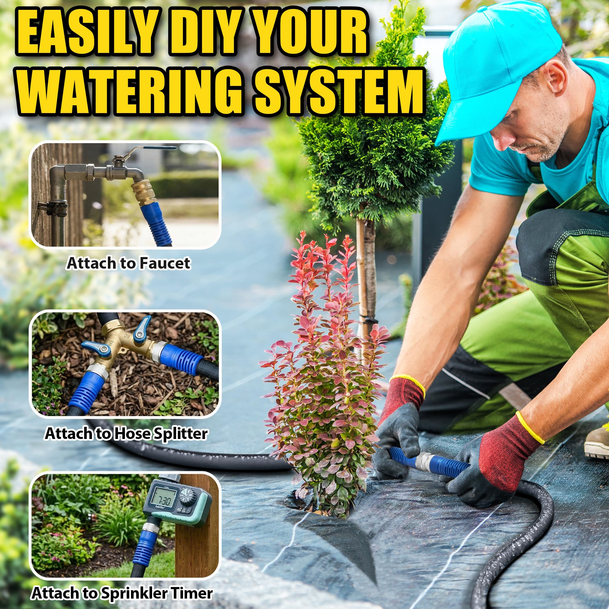 Durable nylon outer sleeve of TigeJoy Soaker Hose