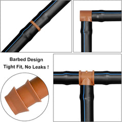 Durable plastic material of Arfun 20-pack drip irrigation couplings