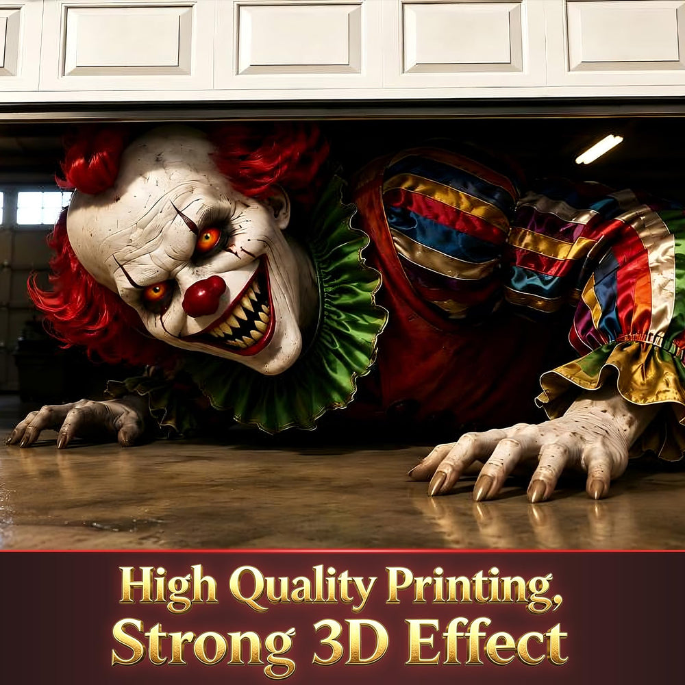 Durable polyester fabric of the Halloween garage cover