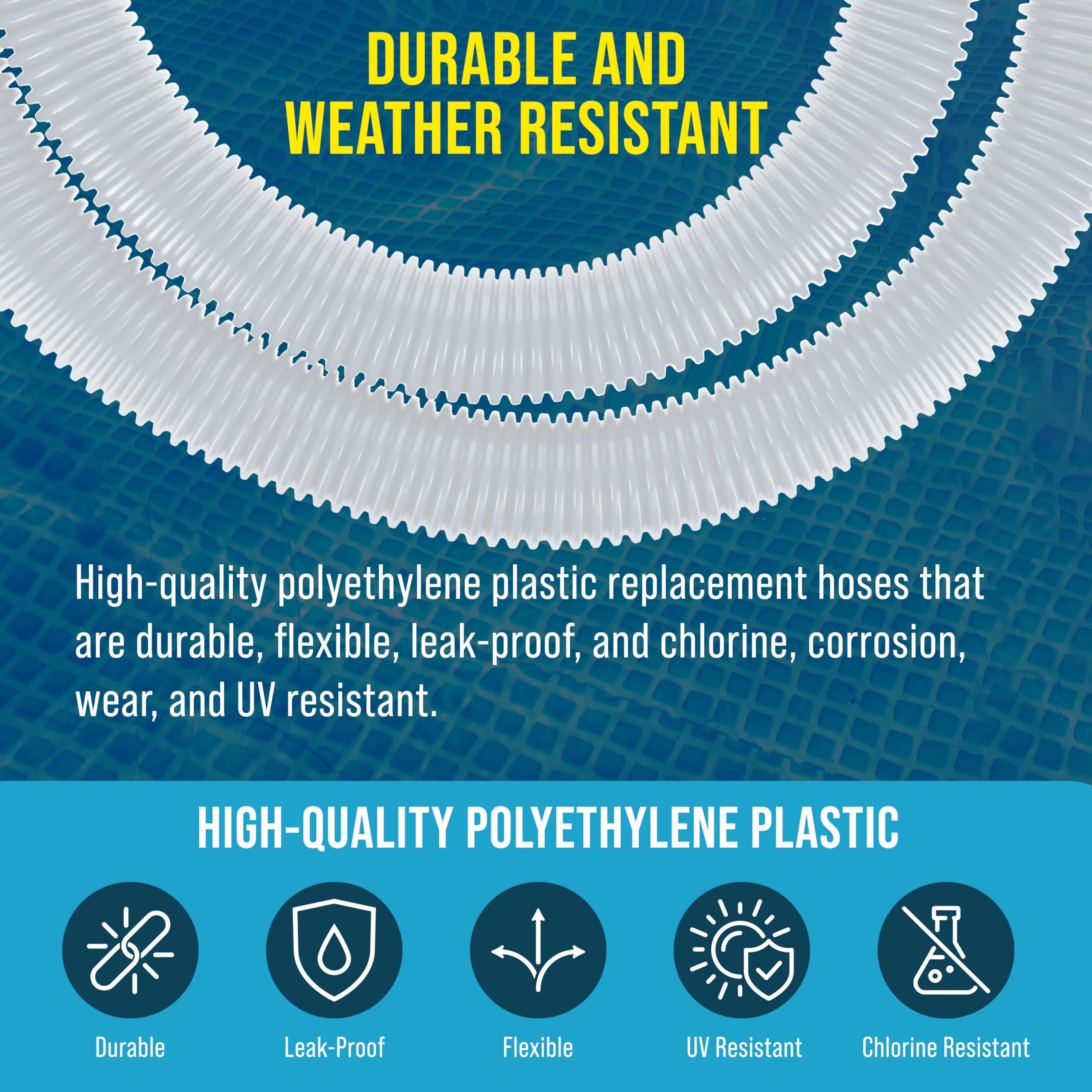 Durable polyethylene construction of pool hoses