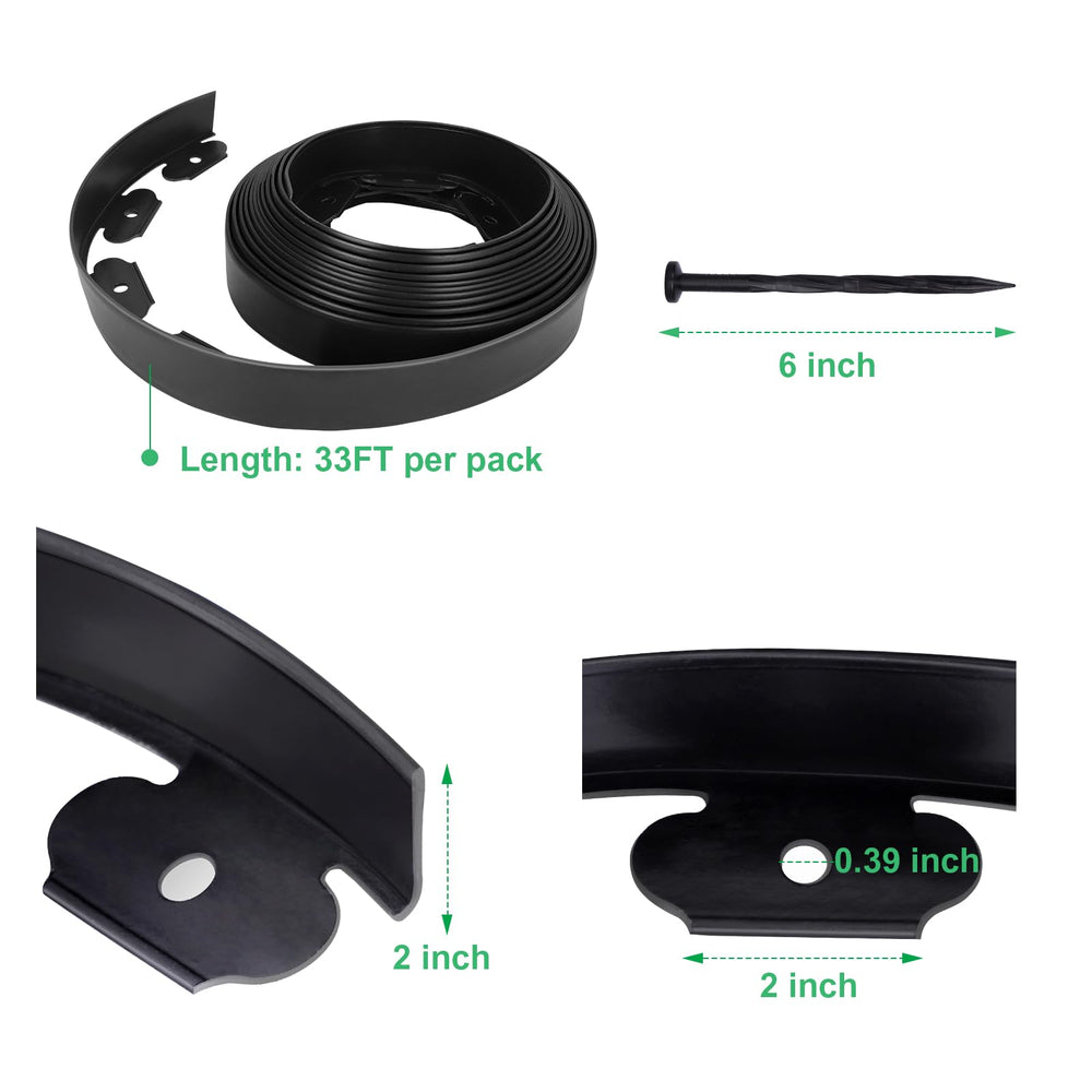 Durable polyethylene material of FunFanso garden edging