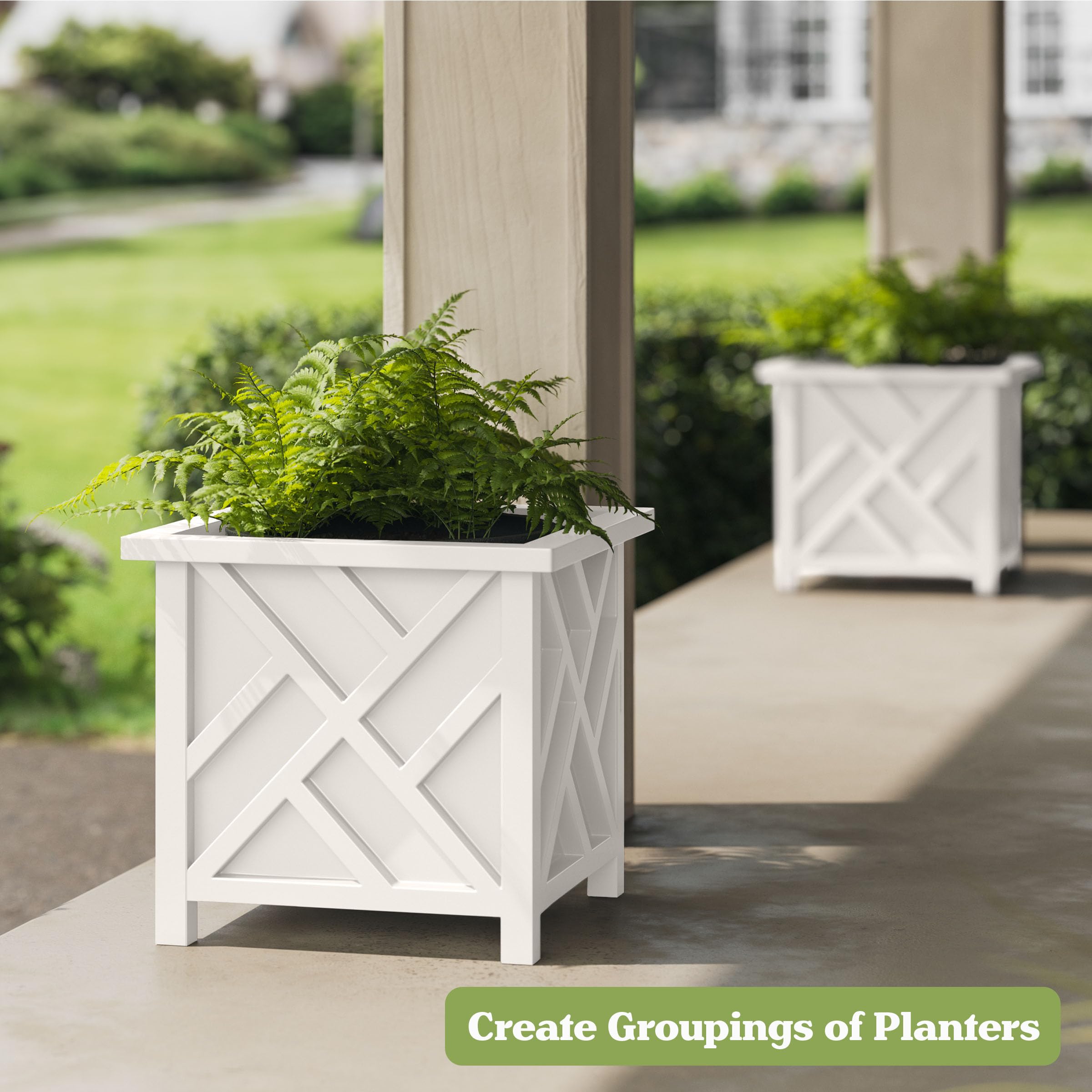 Durable polypropylene construction of planter box