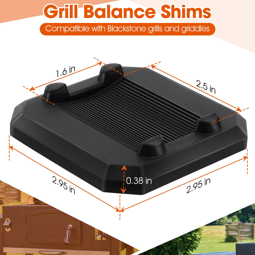 Durable rubber construction of ElectricWise grill shims