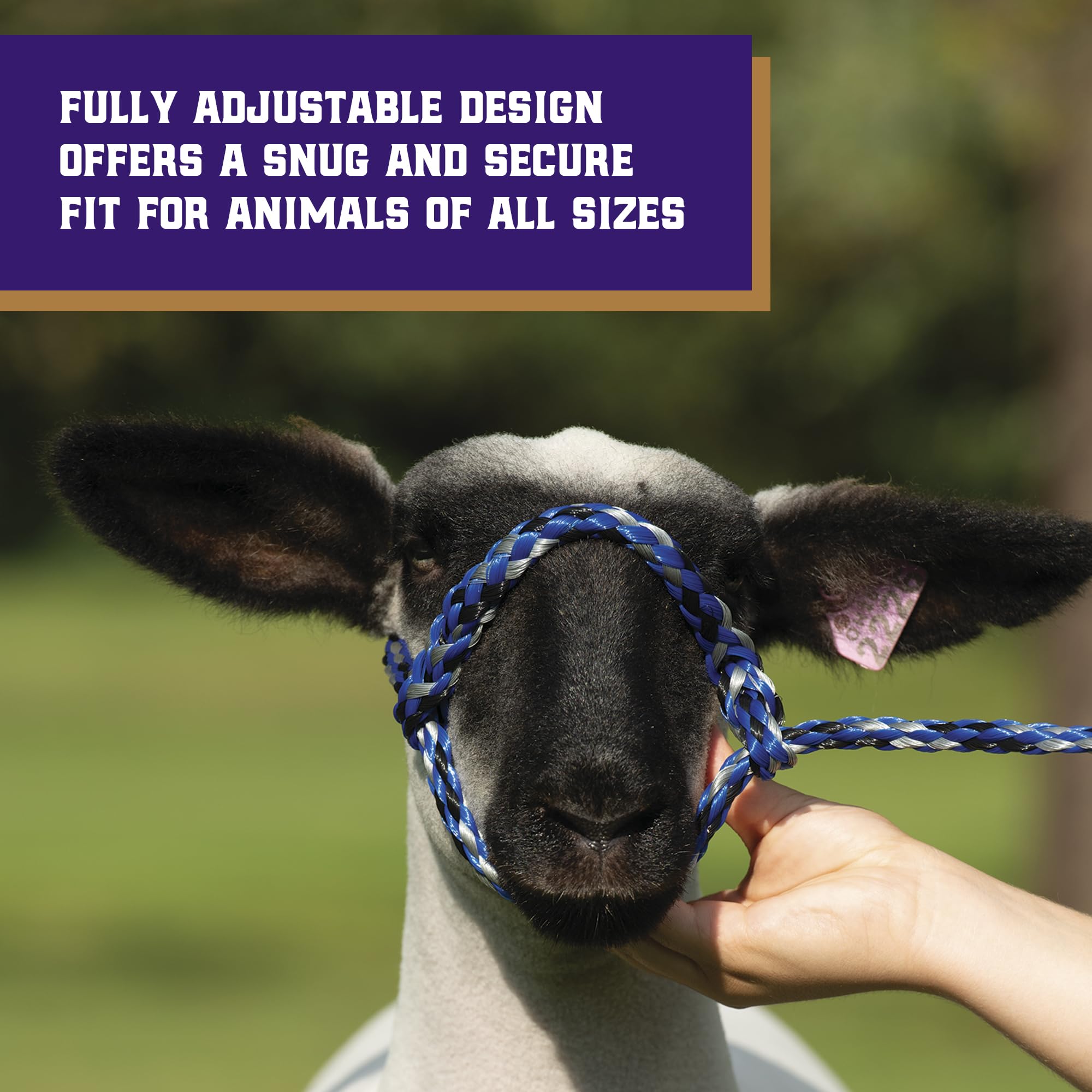 Durable soft braid ski rope material of halter