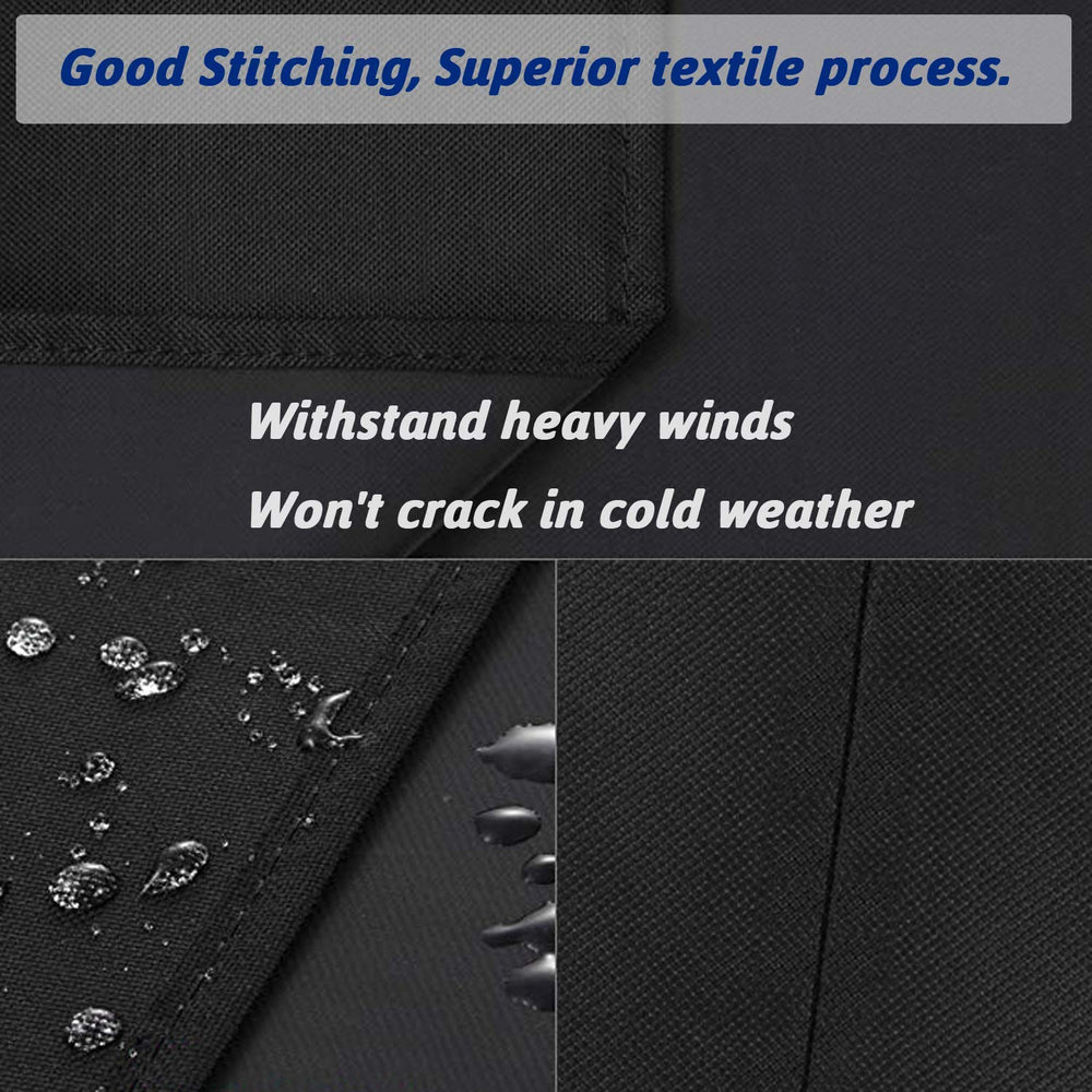 Durable stitching detail on Utheer grill cover for outdoor use