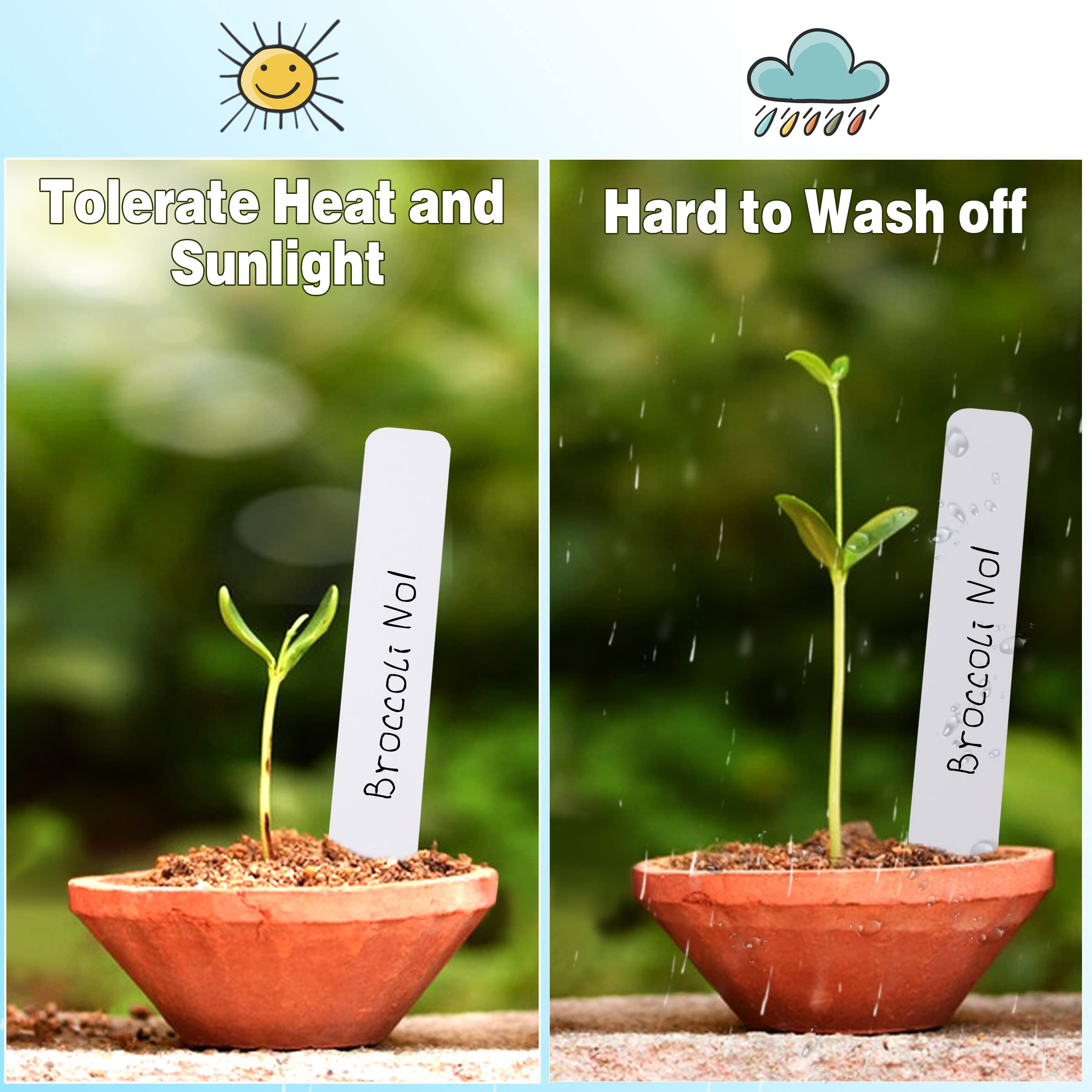 Durable TDHDIKE plant labels showcasing waterproof feature