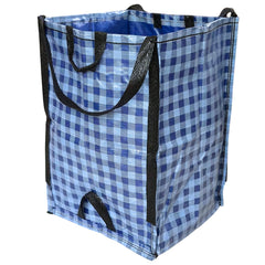 DURASACK Heavy Duty Home and Yard Bag front view in Gingham Blue