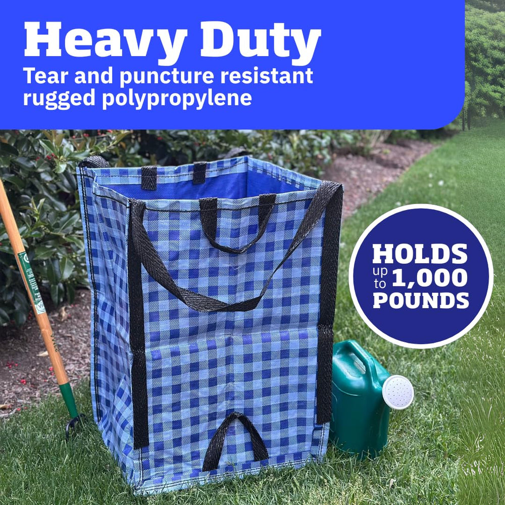DURASACK Heavy Duty Home and Yard Bag side view with handles