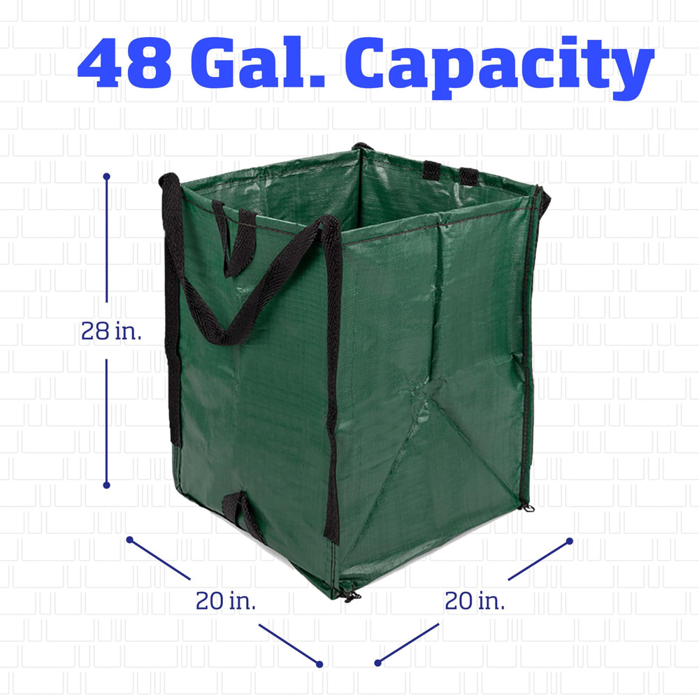 DURASACK Heavy Duty Yard Bag showing dimensions and detail
