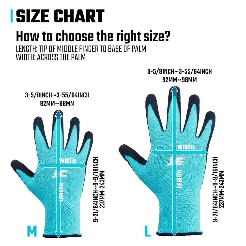 DURATECH Garden Gloves Medium packaging display