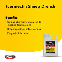Durvet Ivermectin Sheep Drench 8 fl oz bottle side view
