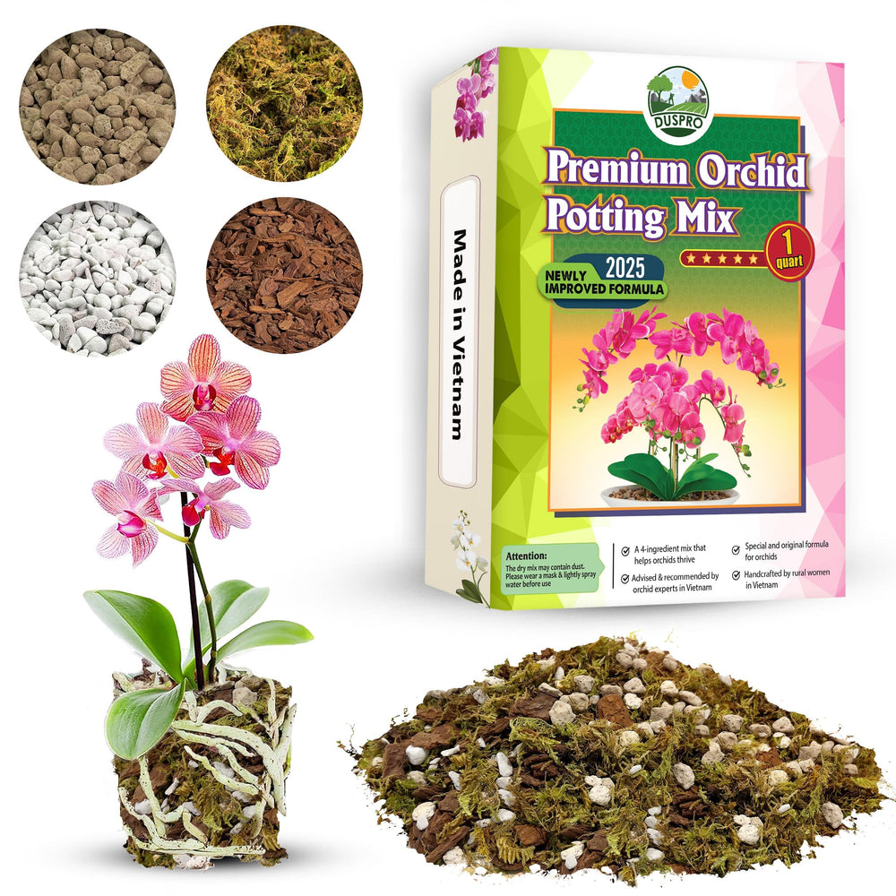 Duspro 4in1 Orchid Potting Mix 1QT front view