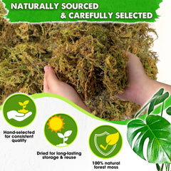 Duspro 5 LBS Dried Forest Moss in packaging